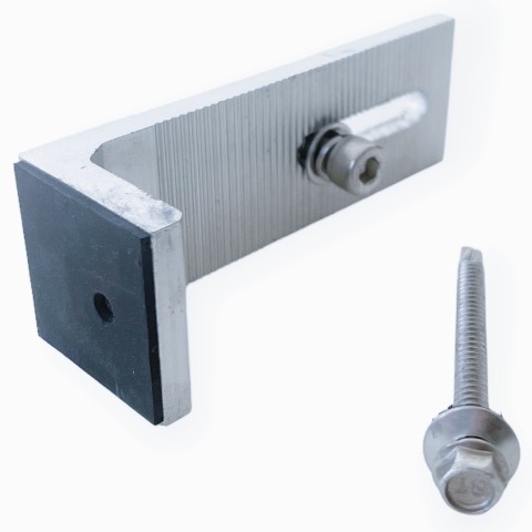 Profil L 80 mm cu garnitura +surub lemn + bolt
