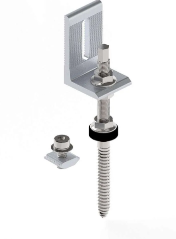Surub de fixare  200 mm panouri fotovoltaice pe tabla + profil L + Bolt LP