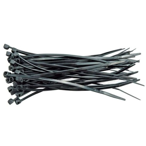 Coliere plastic negru 370X4.8 mm (Set 100 buc)