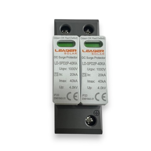 Descarcator DC 1000 V cu semnalizare fotovoltaice SPD2P-40KA-1000V