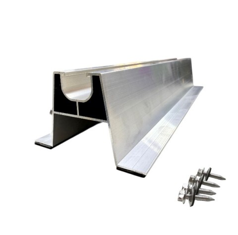 Sina minirail tip U cu prindere rapida+ cauciuc+4 suruburi H6cm  LP