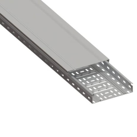 Jgheab (Canal cablu) metalic perforat cu capac 100X50X3000mm