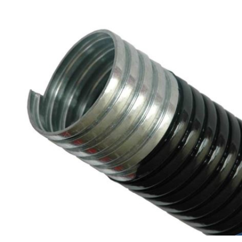 Copex metalic D26 mm, spiralat rola 25ML,cu izolatie PVC neagra