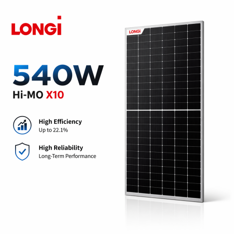 Panouri fotovoltaice LONGI 540W Hi-MO X10 BC Cell LR7-60HVH-540M