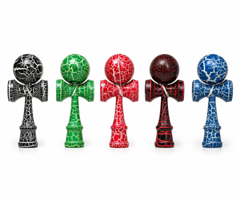 Jucarie Kendama Crack 18cm din lemn, Model Crăpătură