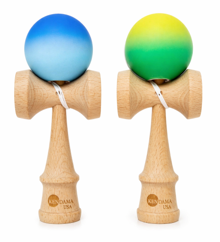 Jucarie Kendama GRIP USA, 18 cm lemn, cauciucata antiderapant