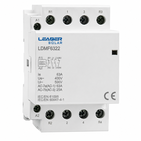 Contactor AC 4P 63A (2 NO+ 2 NC) 230 V-Leader
