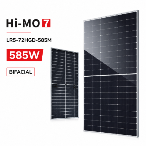 Panou Fotovoltaic LONGi 585W Hi-MO 7 LR5-72HGD-585M Bifacial Dual Glass Monocristalin HPDC