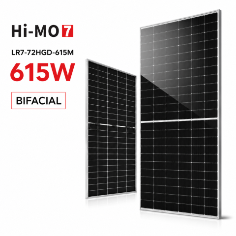 Panou Fotovoltaic LONGi  615W Hi-MO 7 LR7-72HGD-615M Bifacial Dual Glass N-Type HPDC