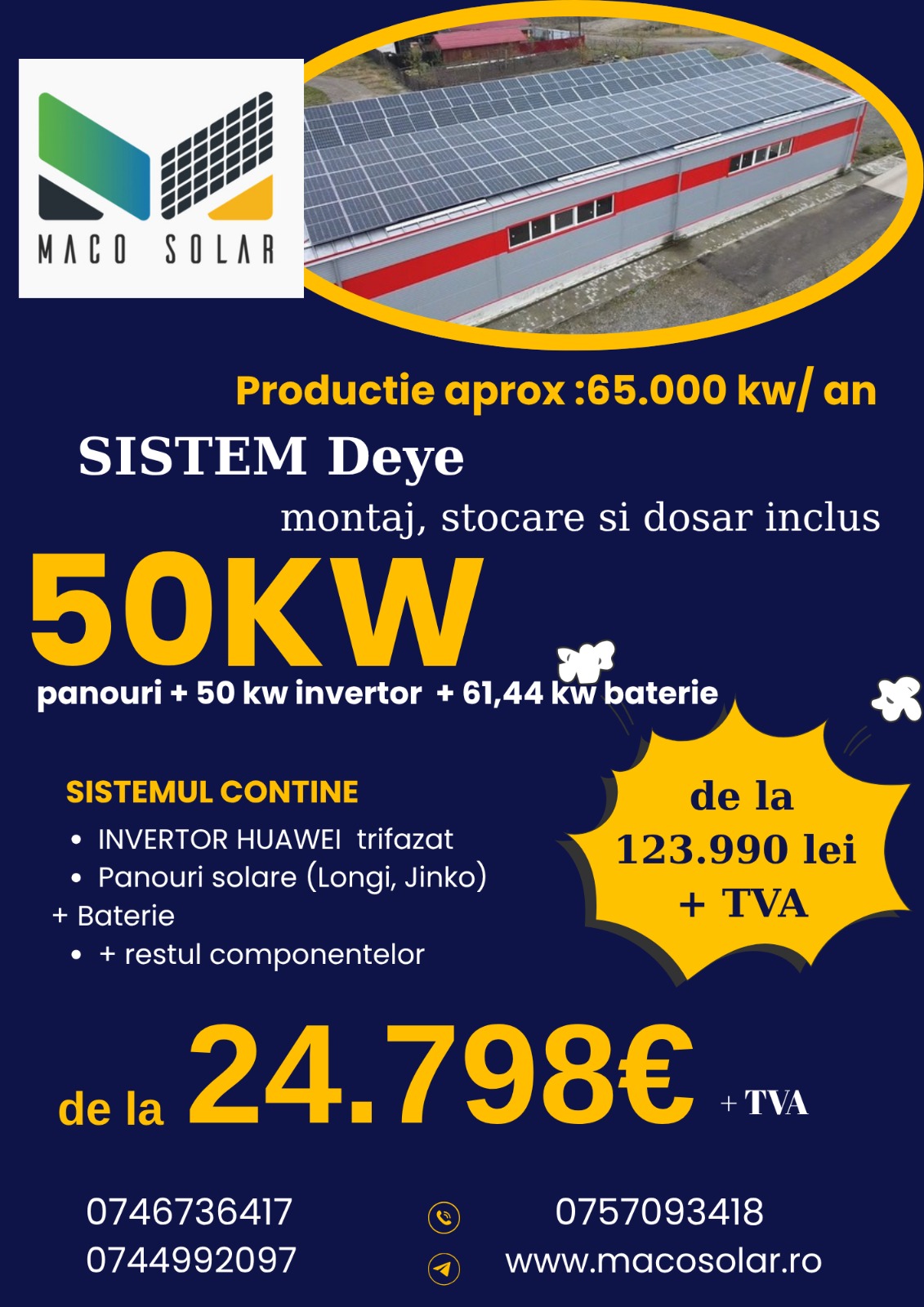 Sistem deye 50kw