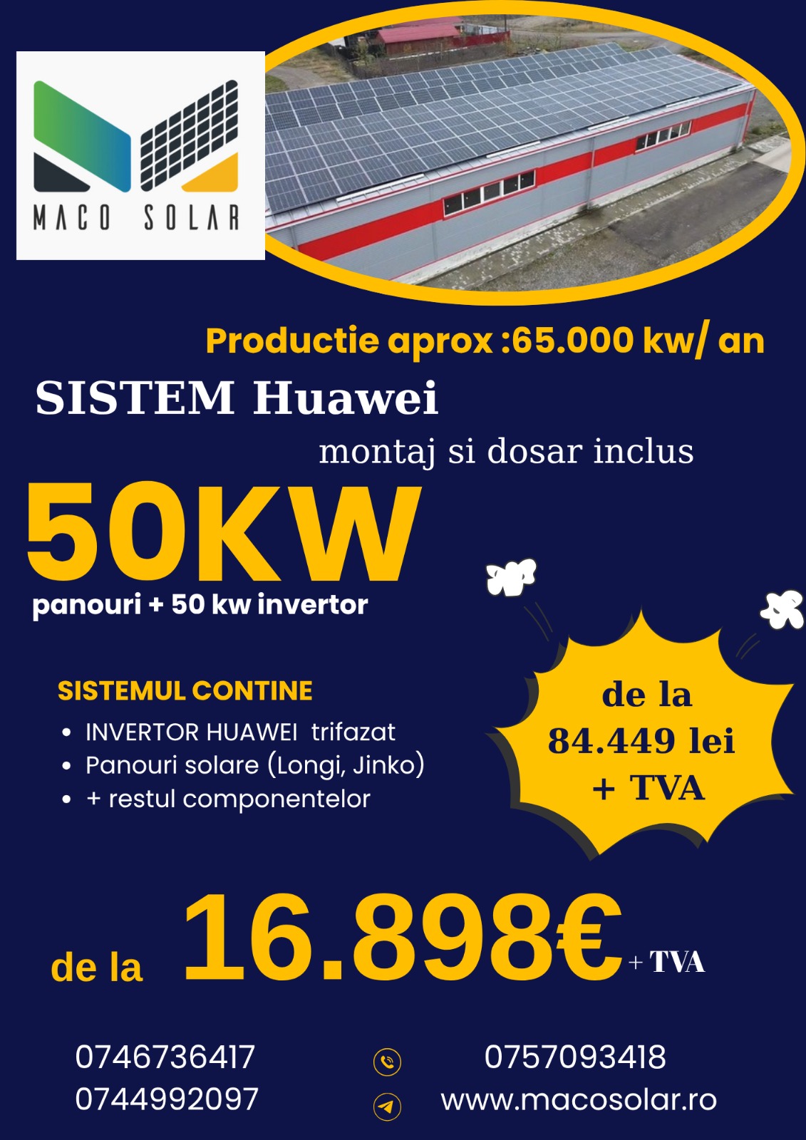 Sistem huawei 50kw