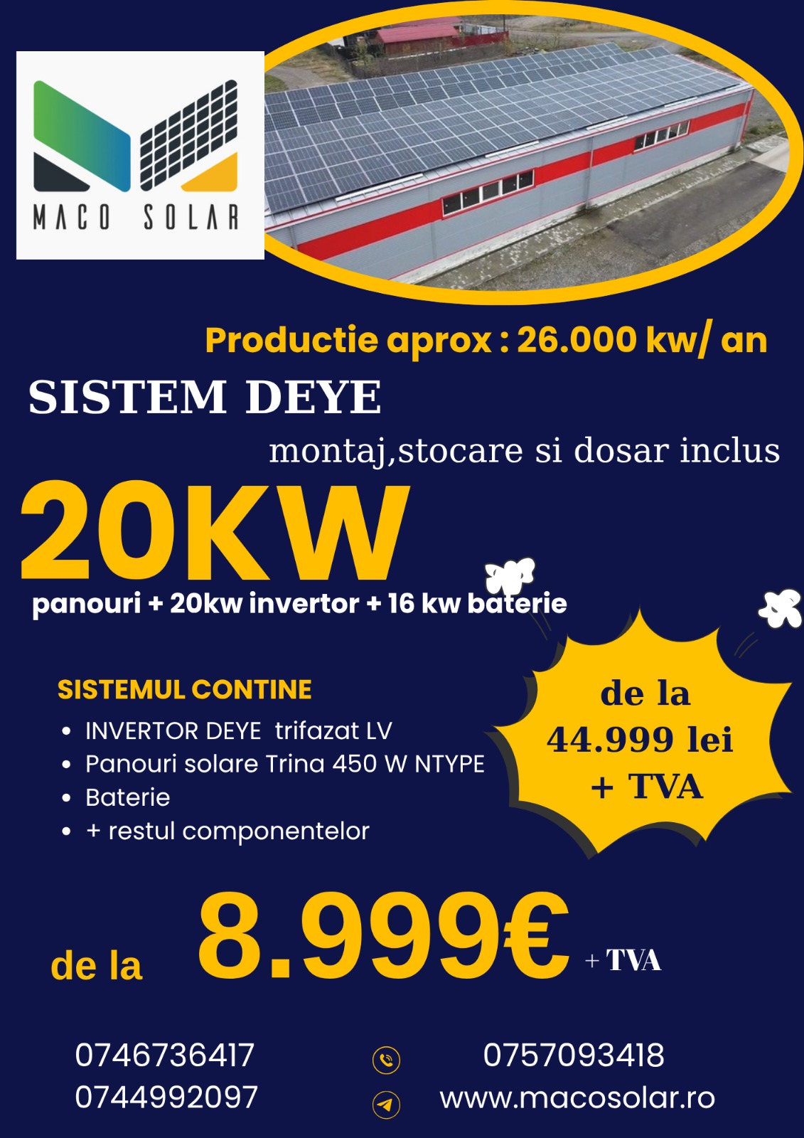 Sisteme deye 20kw